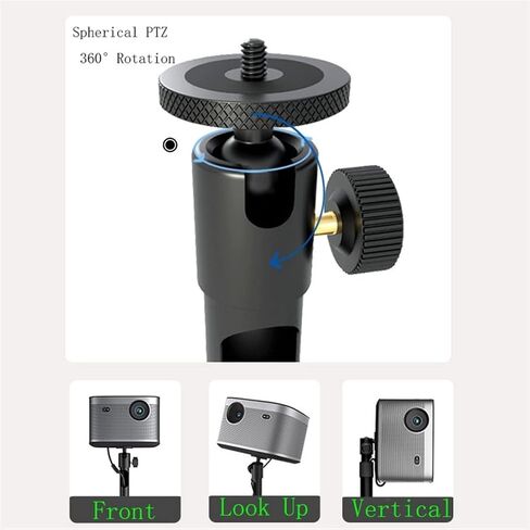 Projector Tripod Projector Stand Home Bedside Desktop Lift Projector Rack Conference Room Living Room Free Punch Wall-mounted Universal Projector Stand Projector Stand (Silver ) in Kuwait