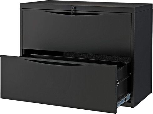 Global Industrial 30 "W Premium Fille File Cabinet ، 2 درج ، أسود in Kuwait