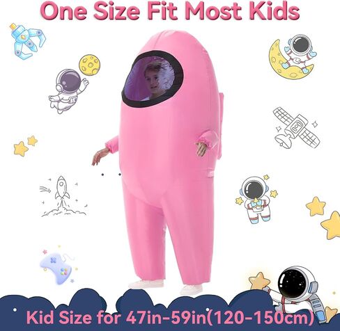 Inflatable Costume for Kids,Halloween Costumes Funny Blow Up Space Suit Costumes Boys and Girls,Cosplay Game Fans in Saudi Arabia
