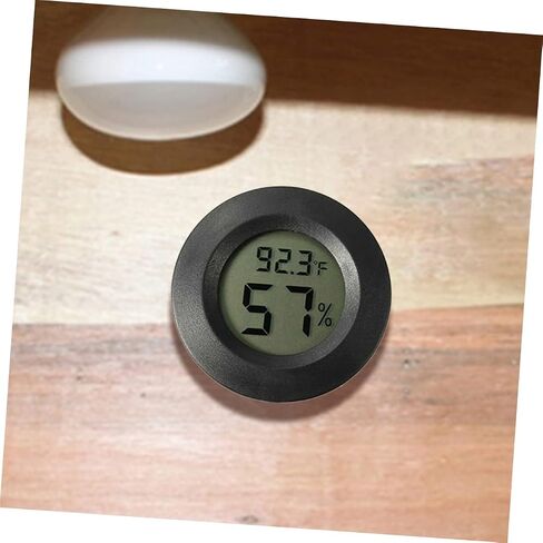 Hemoton 7pcs Mini Digital Hygerometer مقياس حرارة الرطوبة الدقيقة مراقبة درجة حرارة الرطوبة لخزانات الزواحف terrariums الدواجن الاستخدام الداخلي تصميم متين in Saudi Arabia