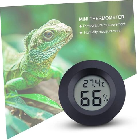Hemoton 7pcs Mini Digital Hygerometer مقياس حرارة الرطوبة الدقيقة مراقبة درجة حرارة الرطوبة لخزانات الزواحف terrariums الدواجن الاستخدام الداخلي تصميم متين in Saudi Arabia