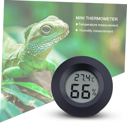 POPETPOP 4pc Digital Thermometer Hygrometer for Reptiles Compact Acrylic Temperature Humidity for Pet Store in Saudi Arabia
