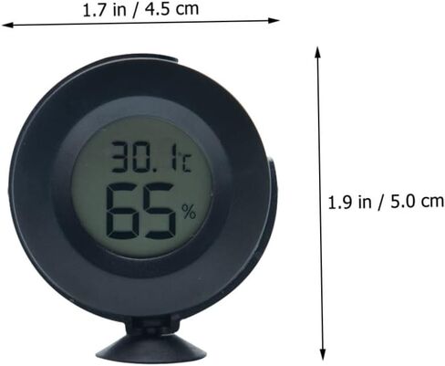 1pc Digital Hygrometer Thermometer with LCD Display Accurate and Humidity Monitor for Reptile Tanks Vivariums and Brooders Sensors for Reliable Measurement in Saudi Arabia
