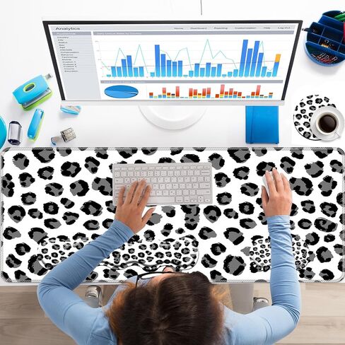 Keyboard Wrist Rest+Mouse Wrist Pad+Desk Pad Set,Memory Foam Ergonomic Easy Typing Pain Relief for Computer Laptop Office Home - Stay Positive Work Hard and Make It Happen in Kuwait