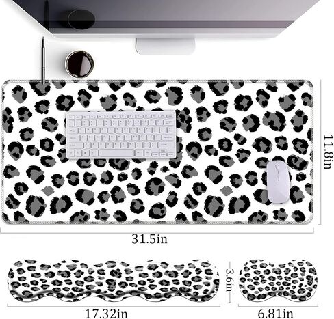 Keyboard Wrist Rest+Mouse Wrist Pad+Desk Pad Set,Memory Foam Ergonomic Easy Typing Pain Relief for Computer Laptop Office Home - Stay Positive Work Hard and Make It Happen in Kuwait