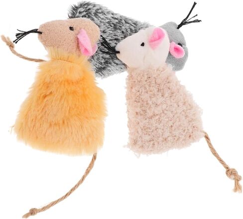 Hemoton 3Pcs Interactive Cat Biting Plush Molar Playthings for Pets Soft Cat Teaser Loneliness Promotes Exercise and Fun Playtime in Saudi Arabia