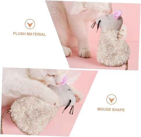 Hemoton 3Pcs Interactive Cat Biting Plush Molar Playthings for Pets Soft Cat Teaser Loneliness Promotes Exercise and Fun Playtime in Saudi Arabia