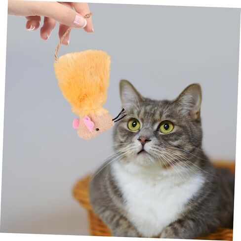 Hemoton 3Pcs Interactive Cat Biting Plush Molar Playthings for Pets Soft Cat Teaser Loneliness Promotes Exercise and Fun Playtime in Saudi Arabia