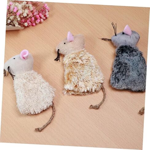 Hemoton 3Pcs Interactive Cat Biting Plush Molar Playthings for Pets Soft Cat Teaser Loneliness Promotes Exercise and Fun Playtime in Saudi Arabia