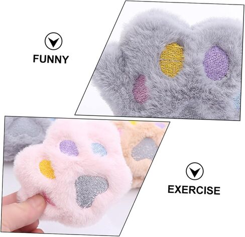 Merryhapy 6pcs Cat Plush Phecking مع تصميم الكرتون رائعتين للعب النشط لممارسة القطط وإمدادات الحيوانات الأليفة الطبيعية لمحبي القط in Kuwait