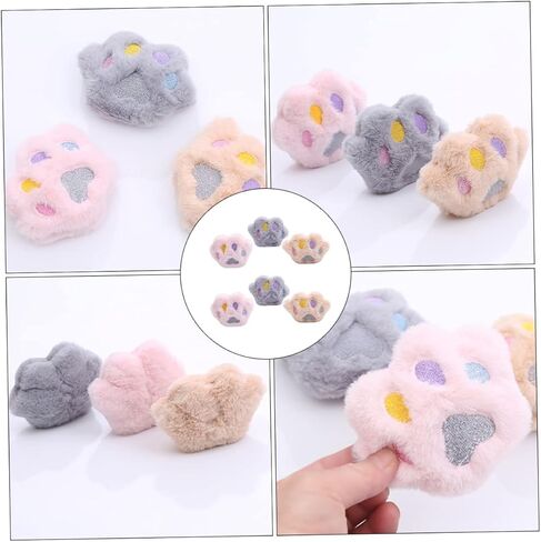 Merryhapy 6pcs Cat Plush Phecking مع تصميم الكرتون رائعتين للعب النشط لممارسة القطط وإمدادات الحيوانات الأليفة الطبيعية لمحبي القط in Kuwait