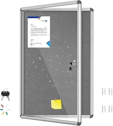 36 "x24" لوحة نشرة مغلقة مع باب القفل ، حالة التخلص من العبث ، إطار الألومنيوم ، لوحة نشرة في الهواء الطلق مقاوم للعوامل الجوية ، لوحة إشعار قابلة للقفل للمدرسة ، المكتب ، إلخ. in Kuwait