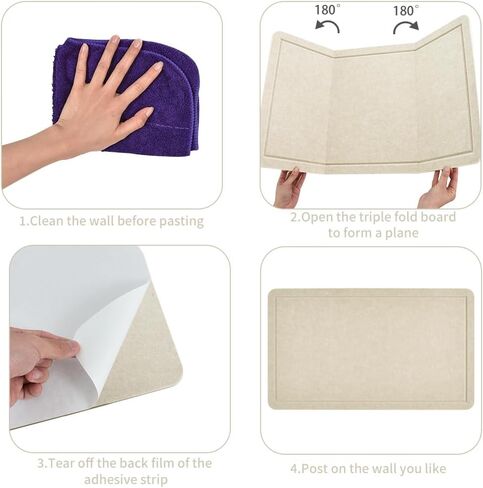 Vuzvuv Pink 28"x16" Large Cork Board with 50 Push Pins & Sticky Notes, Self-Adhesive Bulletin Board for Wall, Felt Pin Vision Board for Paste Notes,Schedules Offices Home in Kuwait