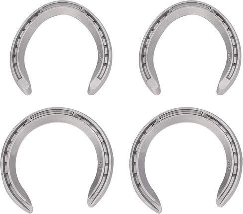ALUMINUM ALLOY HORSESHOE KIT ANTI SLIP sturdy WEAR FOR HORSE RACING (Type 5(8.3 X 8.3 X 3.5in)) in Saudi Arabia