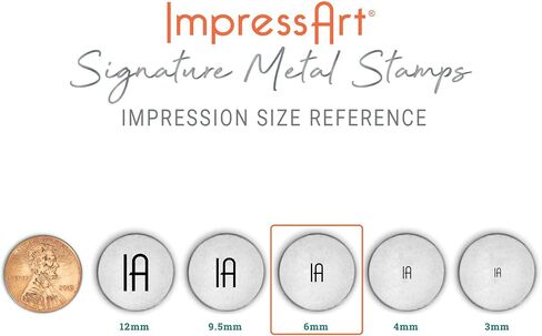 ImpressArt - Skull & Bones Signature Design Metal Stamp, 6mm in Saudi Arabia