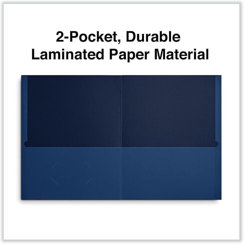 Universal UNV56613 11 in. x 8.5 in. Embossed Leather Grain Paper 2-Pocket Portfolio - Assorted (25/Box) in Saudi Arabia