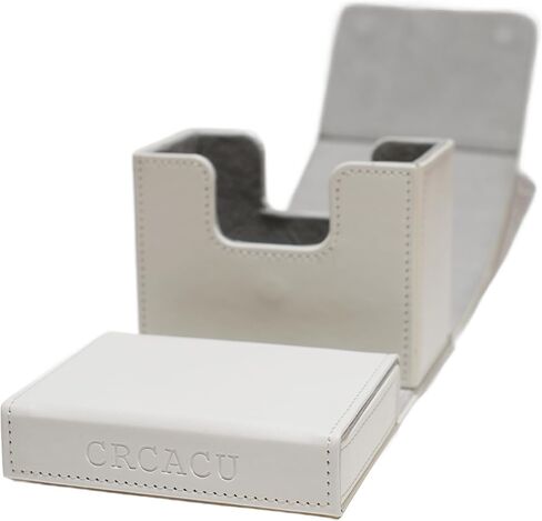 Card Deck Box for Trading Cards Battle Fits 60+ Double-Sleeved Cards anti-loss design for Dice tray and Accessories (black) in Saudi Arabia