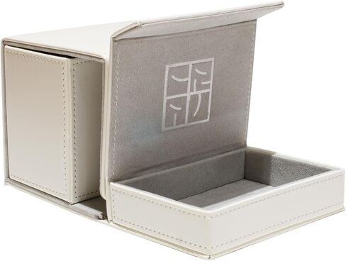Card Deck Box for Trading Cards Battle Fits 60+ Double-Sleeved Cards anti-loss design for Dice tray and Accessories (black) in Saudi Arabia