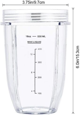 Blender Cups for Ninja Blender, 32OZ Cup with Sip & Seal Lids Compatible with Nutri Ninja Auto IQ Series Blenders BL480 BL481 BL482 BL490 BL640 BL680 BL450 BL482 BL682 BL642 BL640(2 Pack) in Kuwait