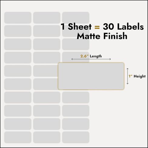 ملصقات عنوان الإرجاع مخصصة ، 50-500 ملصقات لكل لفة ، 2.6 "L x 0.75" H - ملصقات العناوين ذات اللون الأبيض غير اللامع - مصنوعة في ملصقات إرجاع الولايات المتحدة الأمريكية - مخصصة مثالية in Kuwait
