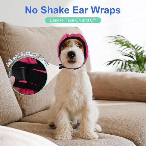 Migohi Dog Cover يغطي غطاء محرك السيارة ، فطائر أذن الكلب مع حشوة ناعمة ، م | أغطية أغطية خفيفة الوزن لحماية الضوضاء ، ولف رأس مضادة للقلق ، وزيارات بيطرية ، ورعد ، رمادي in Kuwait