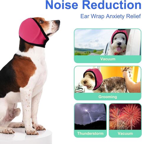Migohi Dog Cover يغطي غطاء محرك السيارة ، فطائر أذن الكلب مع حشوة ناعمة ، م | أغطية أغطية خفيفة الوزن لحماية الضوضاء ، ولف رأس مضادة للقلق ، وزيارات بيطرية ، ورعد ، رمادي in Kuwait