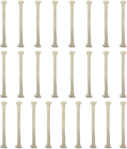 1/4" Round Oil Lamp Wicks 6 Inch Long for Oil Lamps Wicks Alcohol Candle Burner, Kerosene Lamp (25 Pack) in Saudi Arabia