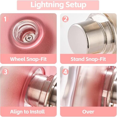 Super Silent Hamster Wheel 8.7 Inch, Magnetic Large Rat Wheel for Chinchilla, Gerbil, Guinea Pig, Cat, Mouse, Sugar Glider and Dwarf, Syrian Hamster Accessories (Peach Pink) in Saudi Arabia