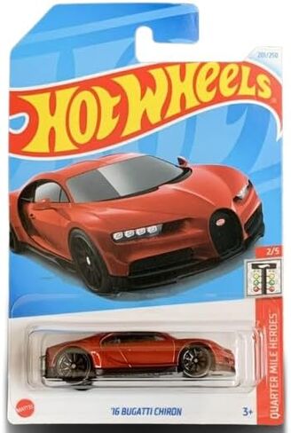 Hot Wheels 16 Bugatti Chiron (Red) ، Quarter Mile Heroes 2/5 in Saudi Arabia