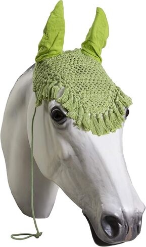 Horse Fly Bonnet with Tassels- Horse and Pony Sizes (Horse, Purple) in Kuwait