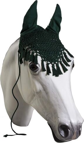 Horse Fly Bonnet with Tassels- Horse and Pony Sizes (Horse, Purple) in Kuwait
