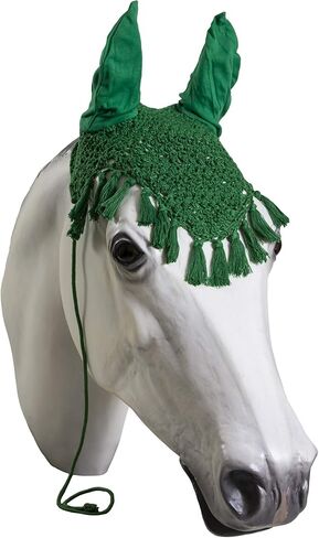 Horse Fly Bonnet with Tassels- Horse and Pony Sizes (Horse, Purple) in Kuwait