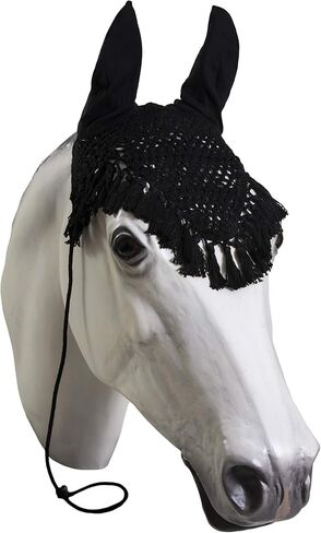Horse Fly Bonnet with Tassels- Horse and Pony Sizes (Horse, Purple) in Kuwait