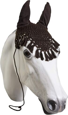 Horse Fly Bonnet with Tassels- Horse and Pony Sizes (Horse, Purple) in Kuwait