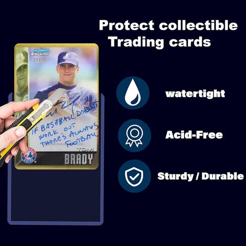 200 Hard Card Sleeves Card Toploaders for Protection for Baseball Football Premium Top Loaders for Cards, Ensuring Safety (200 Hard Sleeves) in Saudi Arabia
