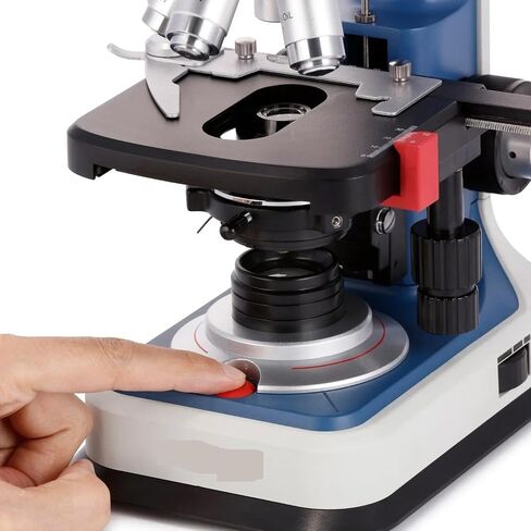 40X-2500X USB-C Rechargeable Student Binocular Compound Microscope W/3D Two-Layer Mechanical Stage, Achromatic Objective(B120C-R-DMH18070) in Saudi Arabia