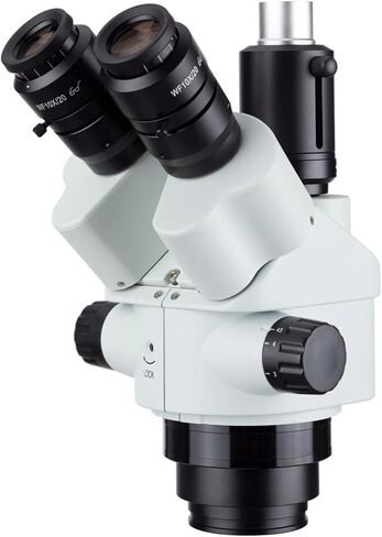 7X-45X Simul-Focal Trinocular Zoom Stereo Microscope Head-Ship from Moscow(White 144 LED) in Saudi Arabia