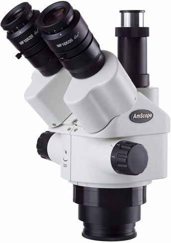 7X-45X Simul-Focal Trinocular Zoom Stereo Microscope Head-Ship from Moscow(White 144 LED) in Saudi Arabia