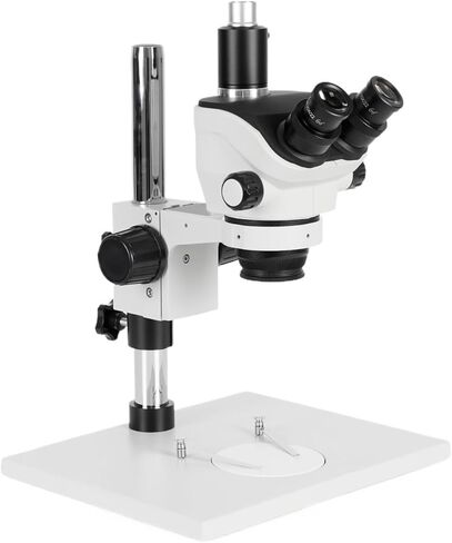 Simul-Focal Zoom Trinocular Stereo Microscope 7X-50X On Pillar Stand with Extra Large Base Plate in Saudi Arabia