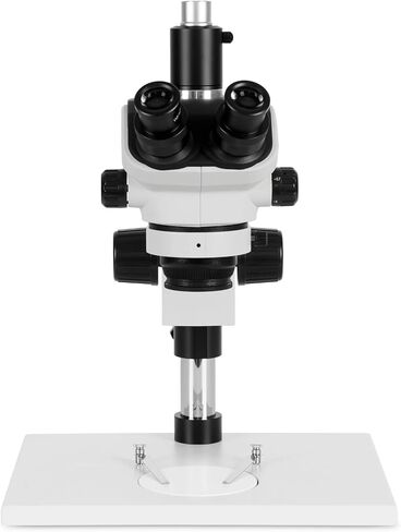 Simul-Focal Zoom Trinocular Stereo Microscope 7X-50X On Pillar Stand with Extra Large Base Plate in Saudi Arabia