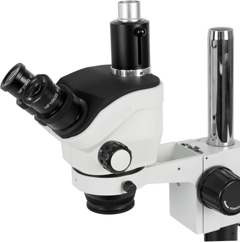 Simul-Focal Zoom Trinocular Stereo Microscope 7X-50X On Pillar Stand with Extra Large Base Plate in Saudi Arabia
