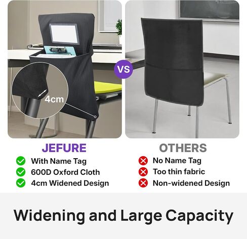 6 Pack Chair Pockets for Classrooms, 16×19 Inch Seat Back Organizer,Student Storage with Name Tag for Keeping School, Classroom, and Home Tables Organized in Saudi Arabia
