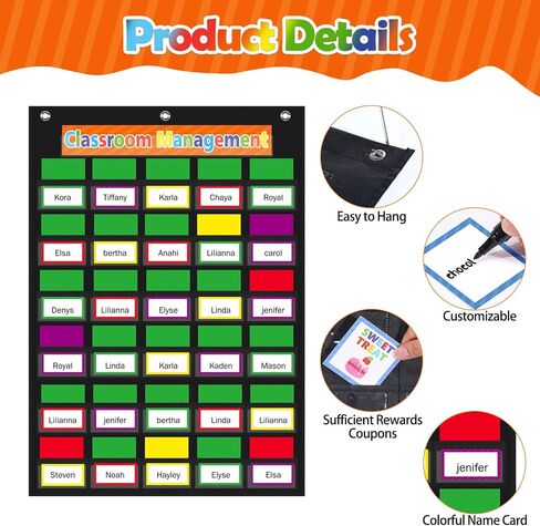 Pajean 253 PCS سلوك الطالب مخطط جيب لسلوك الفصول الدراسية موارد إدارة المسار المكافأة نشرة Board in Kuwait