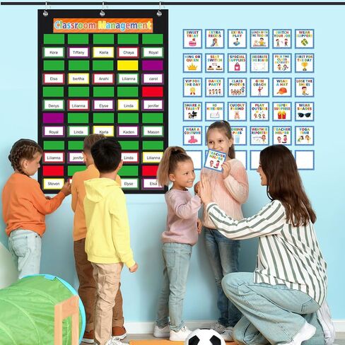 Pajean 253 PCS سلوك الطالب مخطط جيب لسلوك الفصول الدراسية موارد إدارة المسار المكافأة نشرة Board in Kuwait