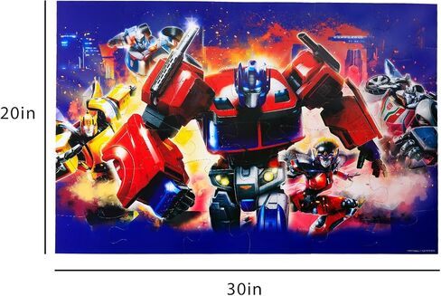 مجموعة أحواض الكلمة للأطفال - حزمة مع 36 قطعة Prime Prime Floor Plus Plus ، المزيد | Transformers Jigsaw Buzzles للأطفال الذين تتراوح أعمارهم بين 4-8 in Kuwait