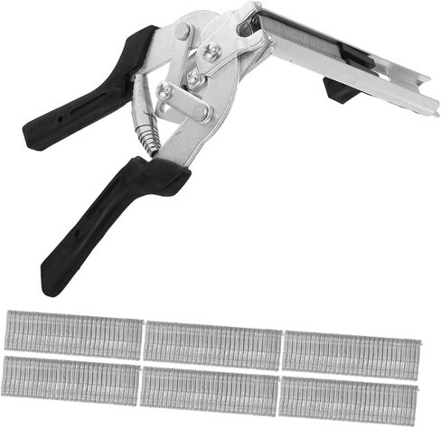 VICASKY 1set Shaped Nail Ring Pliers Kit with Wire Cage Clips Ergonomic Heavy-Duty Tool for Fence Repair Chicken Coop Rabbit Cage and Bird Enclosure Fixing in Saudi Arabia