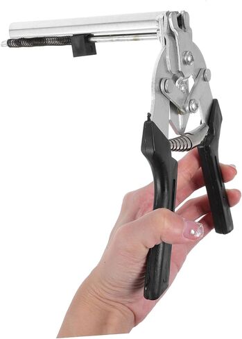 VICASKY 1set Shaped Nail Ring Pliers Kit with Wire Cage Clips Ergonomic Heavy-Duty Tool for Fence Repair Chicken Coop Rabbit Cage and Bird Enclosure Fixing in Saudi Arabia