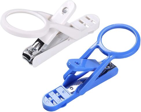 Totority 2pcs قنفذ الهامستر القنفذ الكليبرز مكبرة العدسة المحمولة قطع الأظافر الحيوانات الأليفة للحيوانات الصغيرة من السهل استخدام القمصات للاستمالة الآمنة in Kuwait