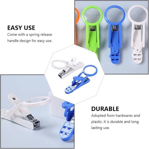 Totority 2pcs قنفذ الهامستر القنفذ الكليبرز مكبرة العدسة المحمولة قطع الأظافر الحيوانات الأليفة للحيوانات الصغيرة من السهل استخدام القمصات للاستمالة الآمنة in Kuwait
