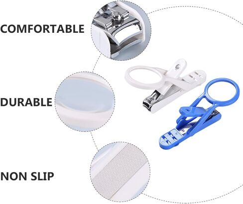 Totority 2pcs قنفذ الهامستر القنفذ الكليبرز مكبرة العدسة المحمولة قطع الأظافر الحيوانات الأليفة للحيوانات الصغيرة من السهل استخدام القمصات للاستمالة الآمنة in Kuwait